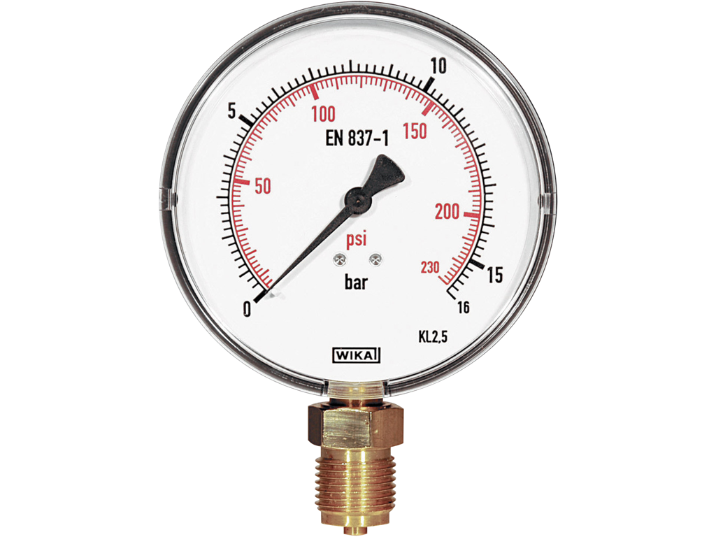 Manometer m/findelt skala 16 Rems