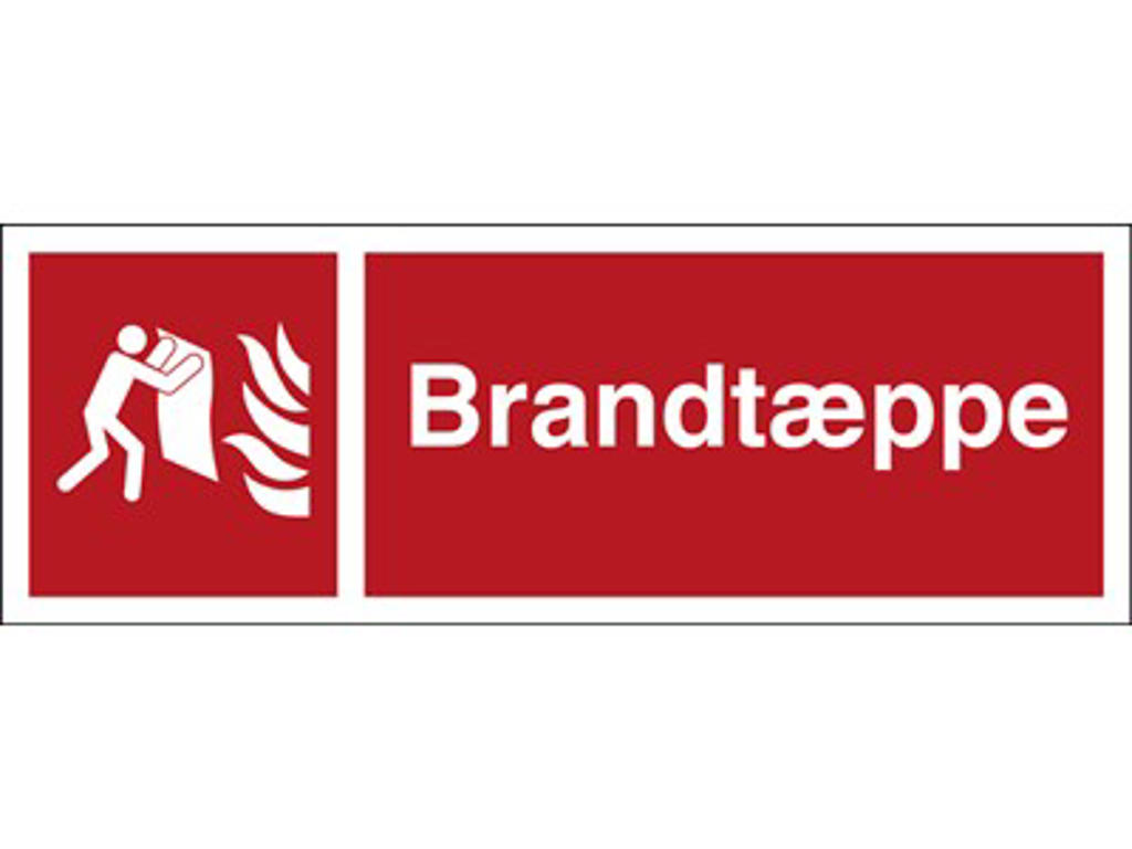 BRANDTÆPPE 140x420mm - Plastskilt
