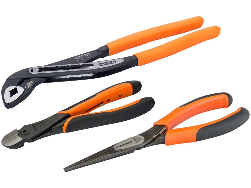 Tangsæt nr. 3 m/vandpumpe-, spids- + sid