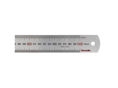 Stållineal 1000x35x1,5mm Diesella