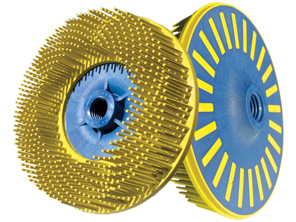 Renserondel 115x38mm Bristle gul K 80