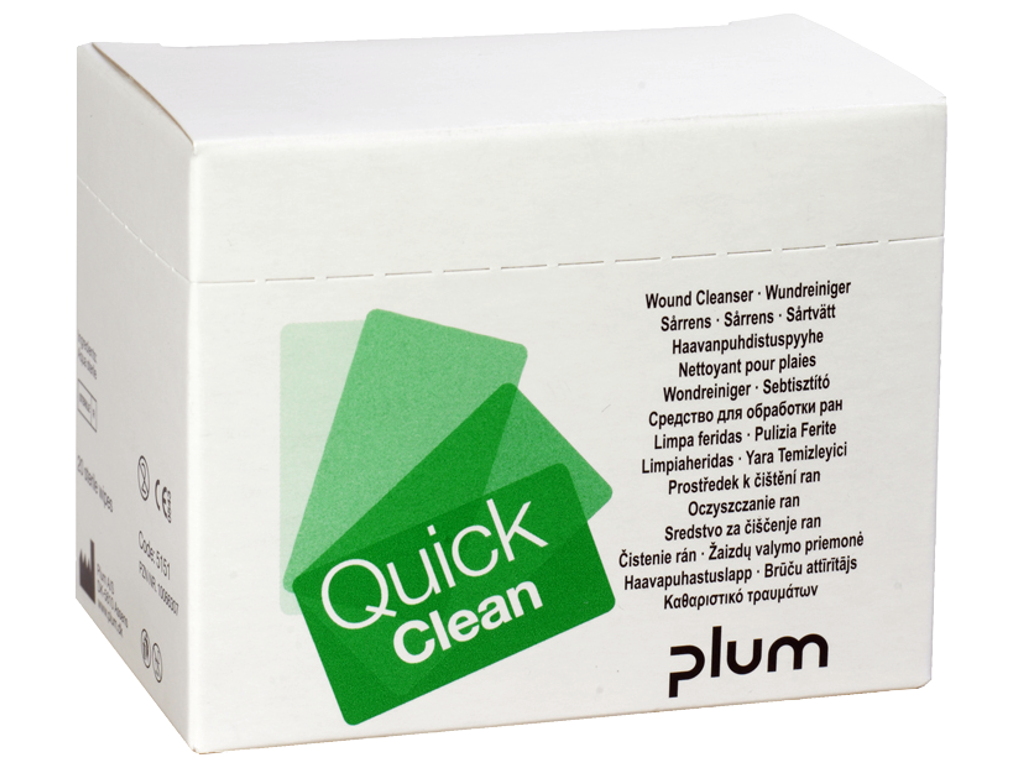Plum QuickClean Sårrens 20 stk.