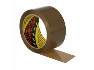 Tape 50mm x 66 mtr Brun pakketape 3M 371