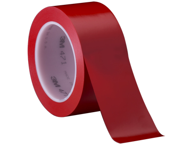 Tape 50mm x 33 mtr Vinyl 3M 471 Rød