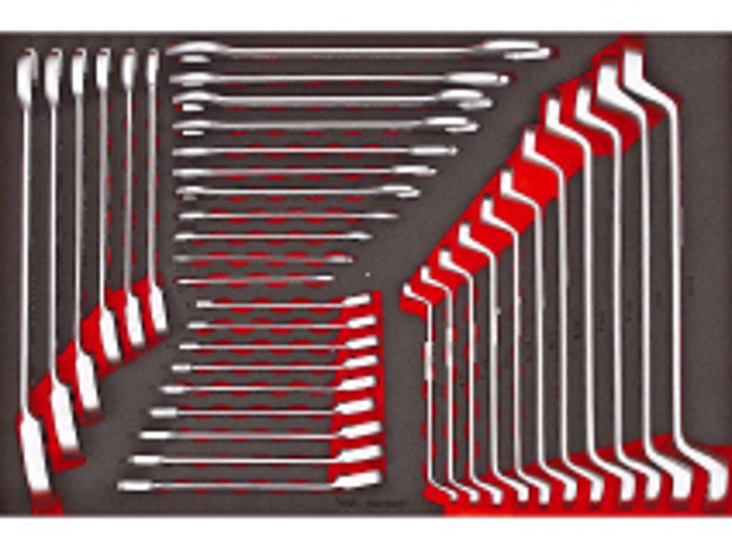 Ringgaffelnøglesæt EVA 37 dele