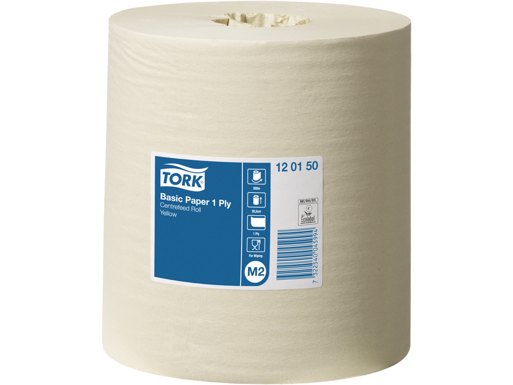 Papir M2-Tork Basic Gul  6 rl.