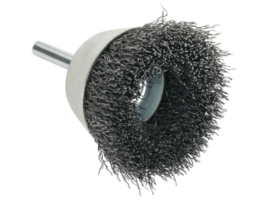 Kopstålbørste axial Ø40mm m/6mm aksel