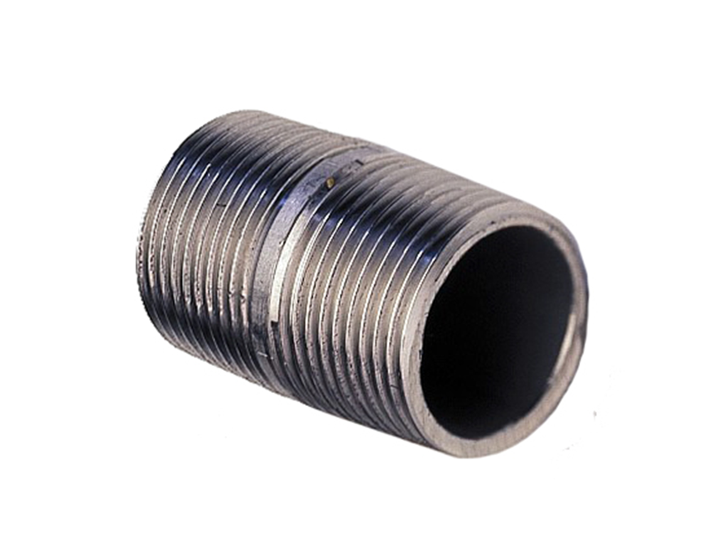 Nippelrør smsk. 3/4" Sort