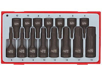 Slagtopsæt 3/8" og 1/2" unb 4-19mm