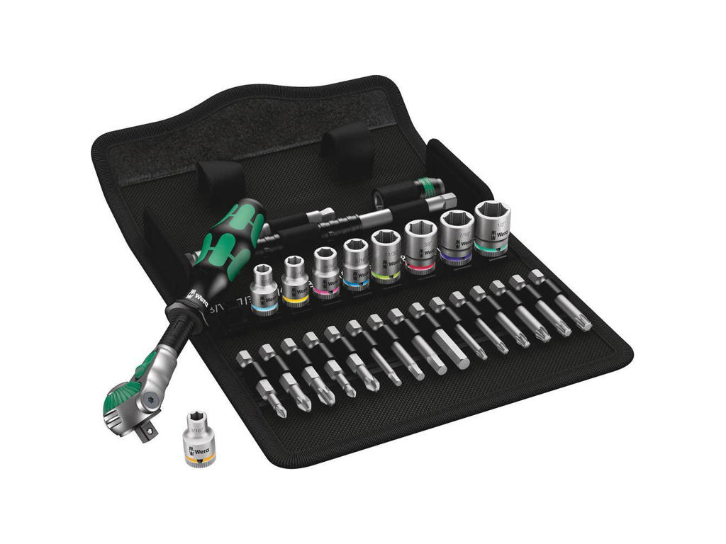 Topnøglesæt 1/4" Wera 8100SA9  Zyklop