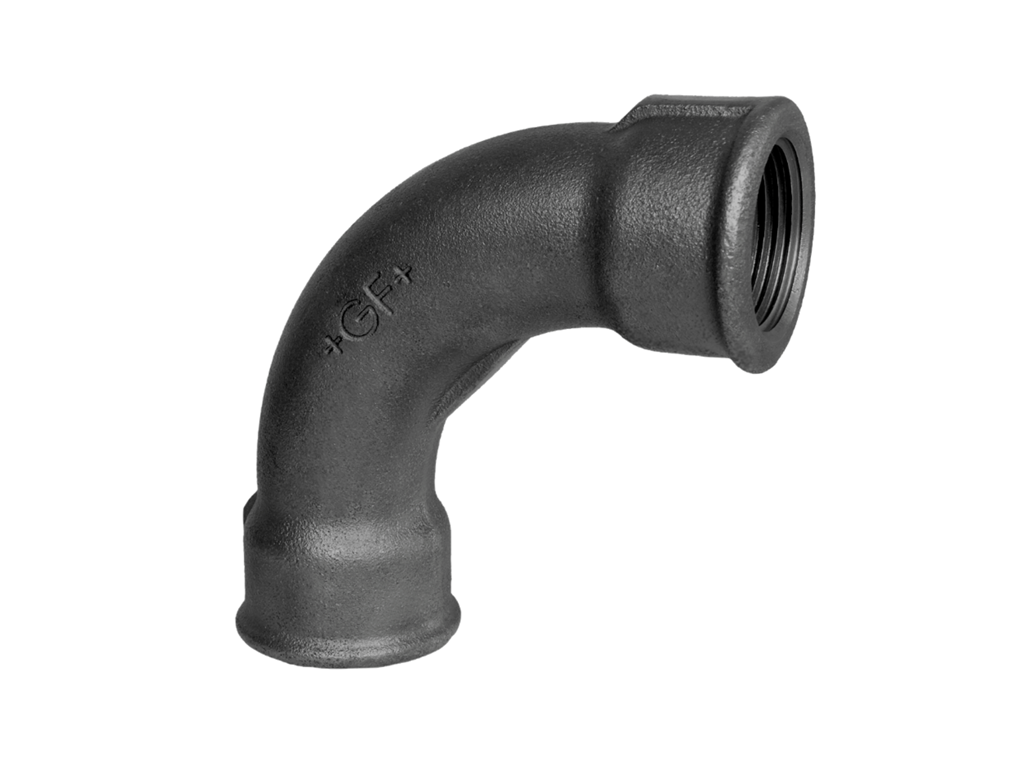 Bøjning 3/4"sort m/m