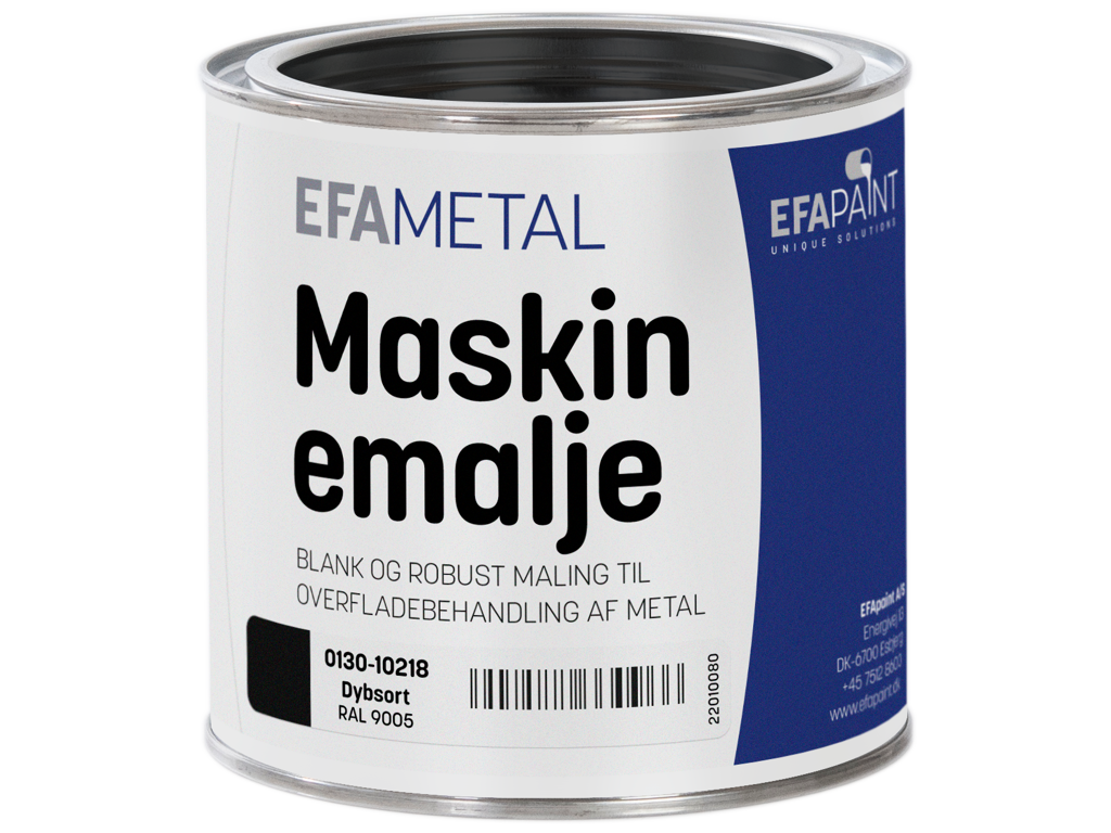 Maling RAL 9005 Dybsort blank 0,75 L