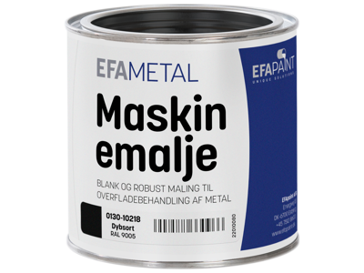 Maling RAL 9005 Dybsort blank 0,75 L
