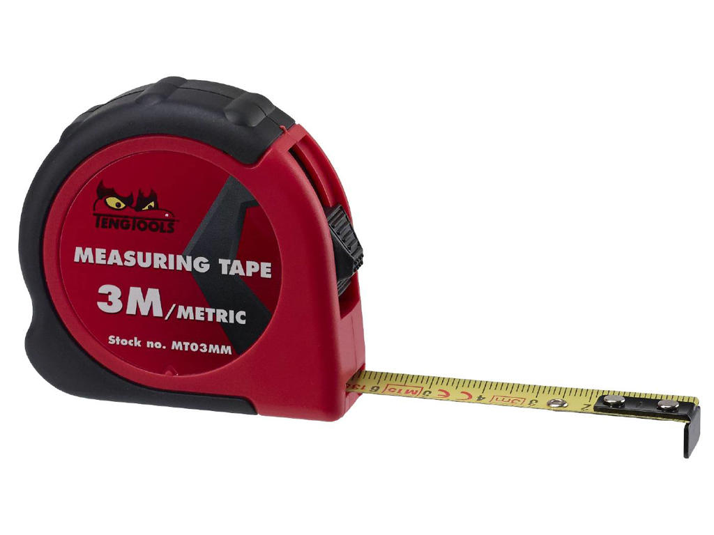 Målebånd 3 mtr. MT03MM Tengtools metrisk
