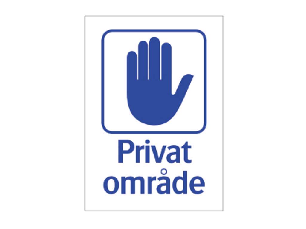 Skilt privat område