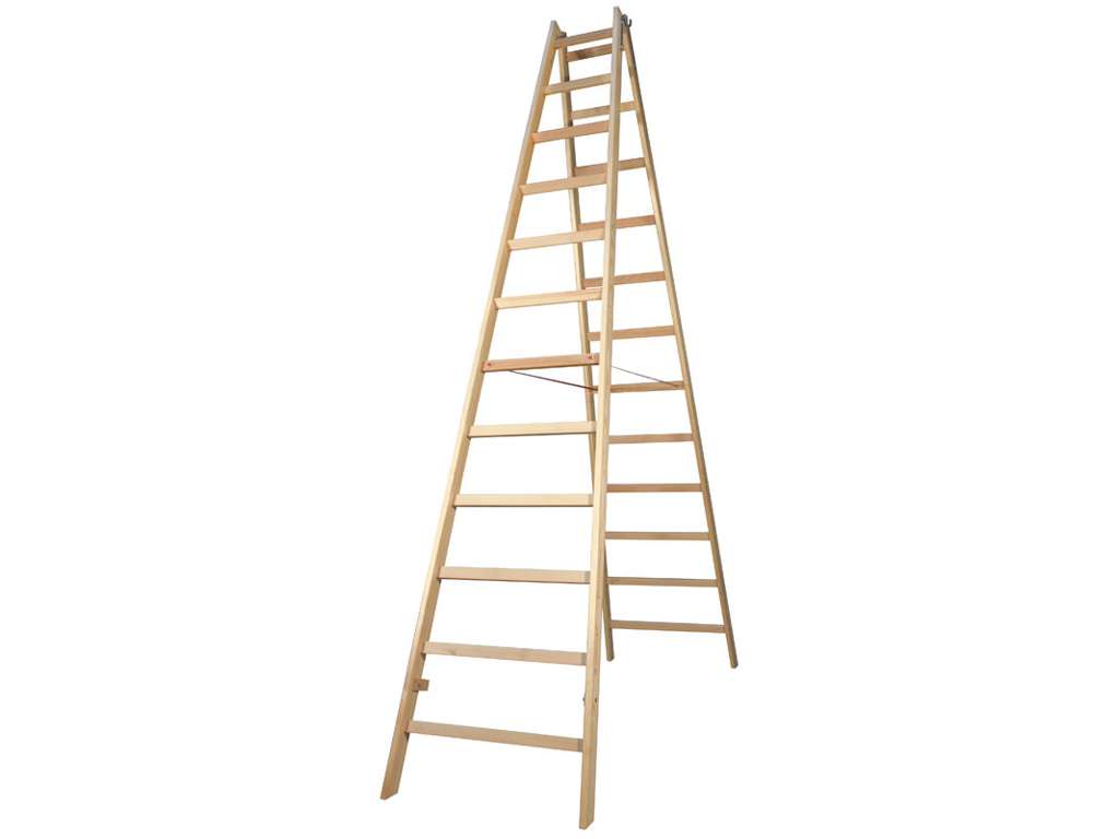 Jumbo Wienerstige lamineret træ 2x12trin