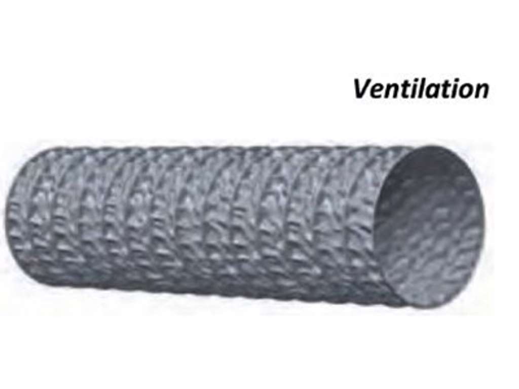 Slange 82mm 174BB grå vent. m/stålspiral