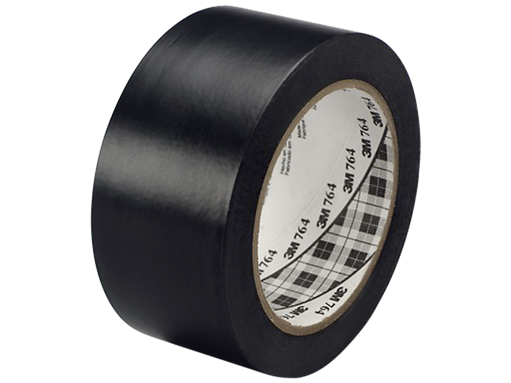 Tape 50mm x 33 mtr Vinyl 3M 764i Sort