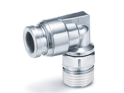 Luftfittings 12mm x1/2" u/rg vinkel 316L