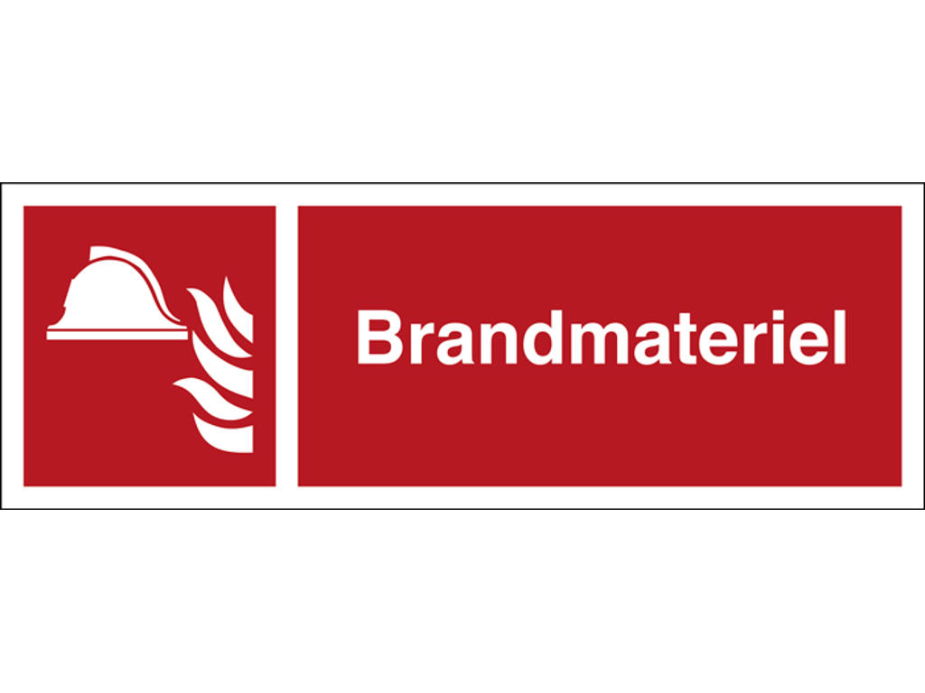 BRANDMATERIEL 140X420MM - Plastskilt