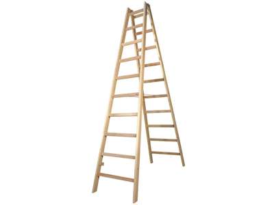Jumbo Wienerstige lamineret træ 2x10trin