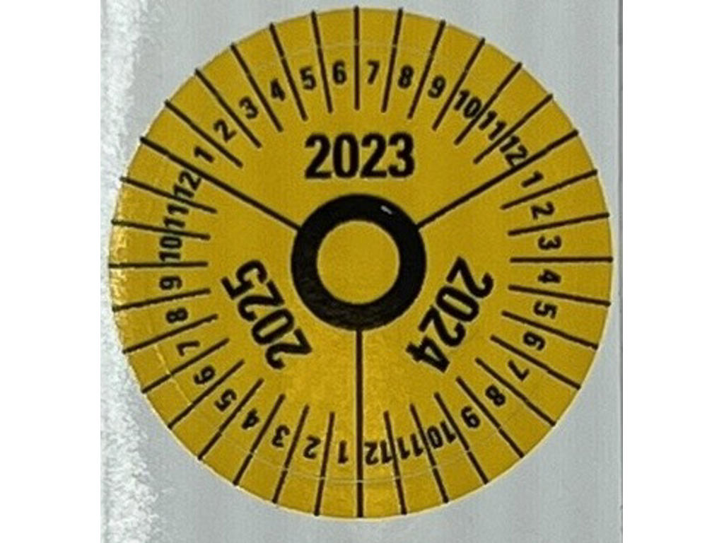 Zarges datomærker gul 2025-2026-2027