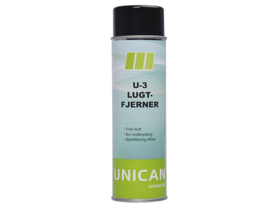 Unican U-3 Lugtfjernerspray 500 ml.