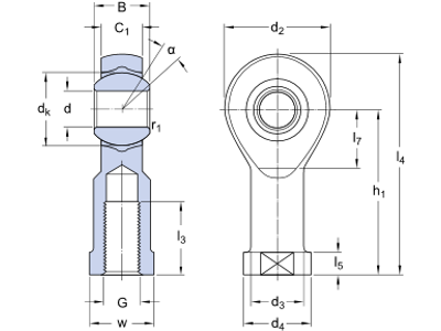 SIKB 10 F/VZ019 SKF Ledleje