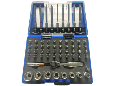 Bitstopsæt 1/4" lange+korte bits+toppe 