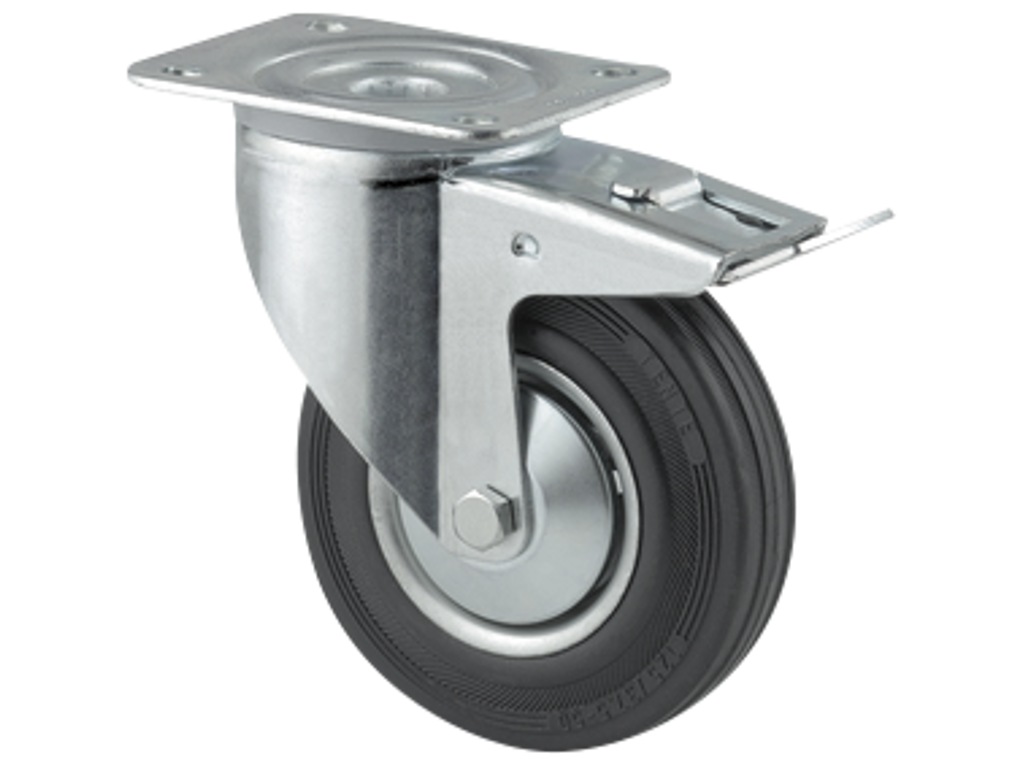 Hjul 3477 DVJ 200 P63 drej. m/brems