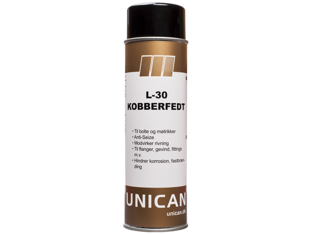 Unican L-30 kobberfedt spray 500ml.