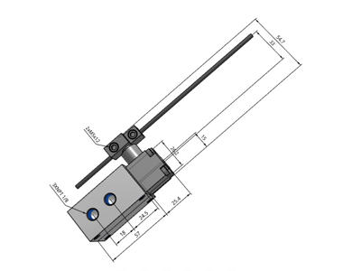 SMC VM830-N01-14 ventil justerbar stang