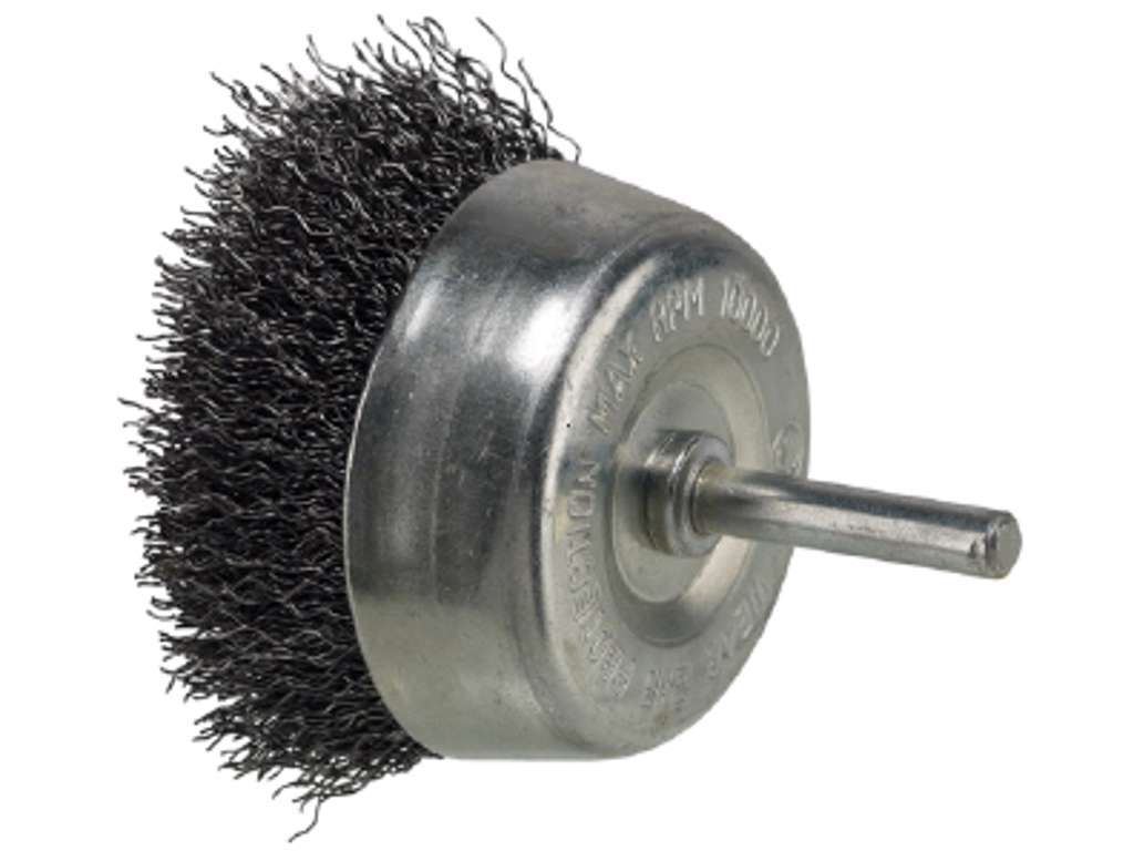 Stålbørste axial Ø60mm m/6mm aksel