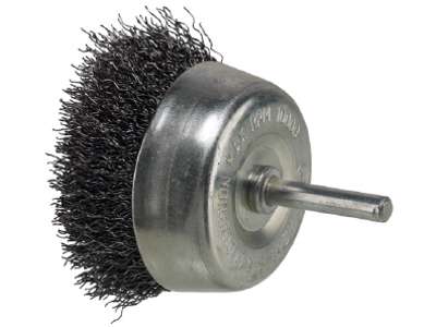 Stålbørste axial Ø60mm m/6mm aksel