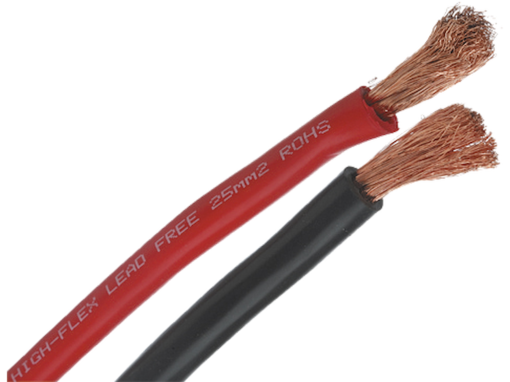 Svejse-/ladekabel 1x35mm² Rød