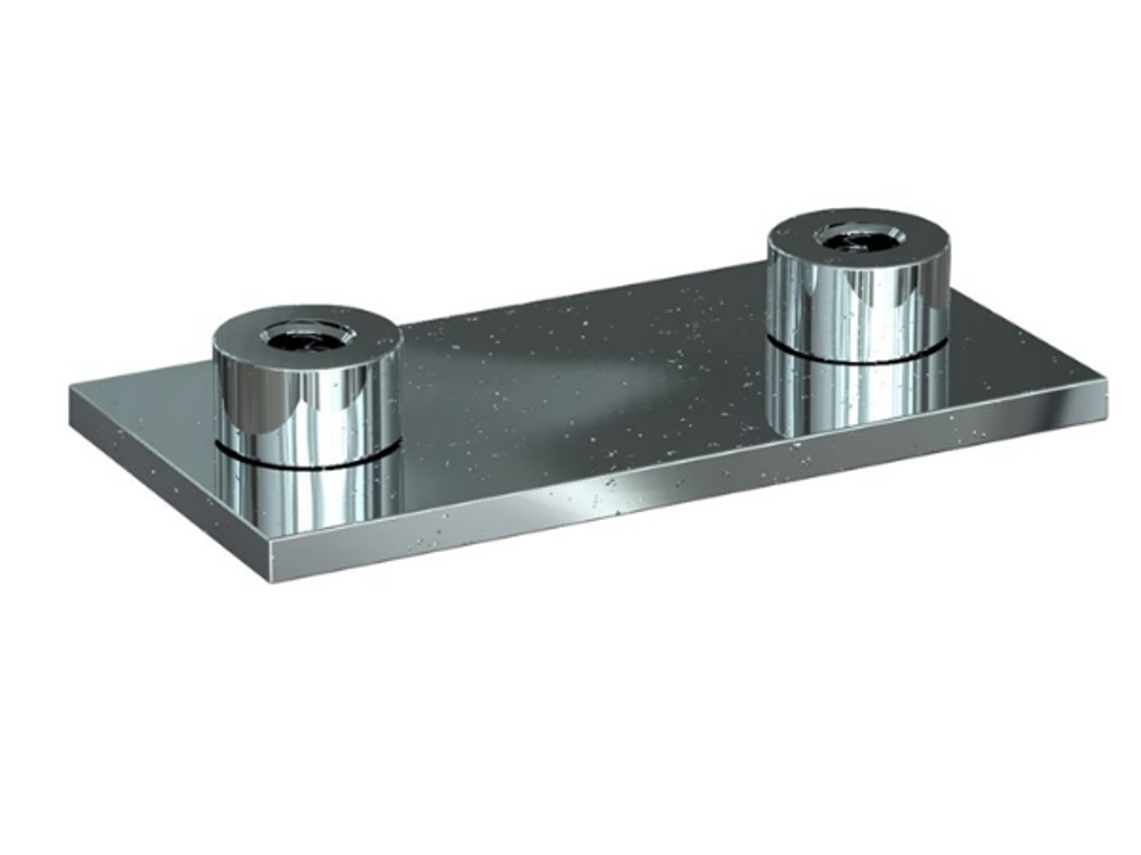 Svejseplade 14-18mm for enkelt rørholder
