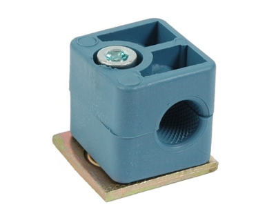 Rørholder 12mm  m/1 skrue for enkelt rør