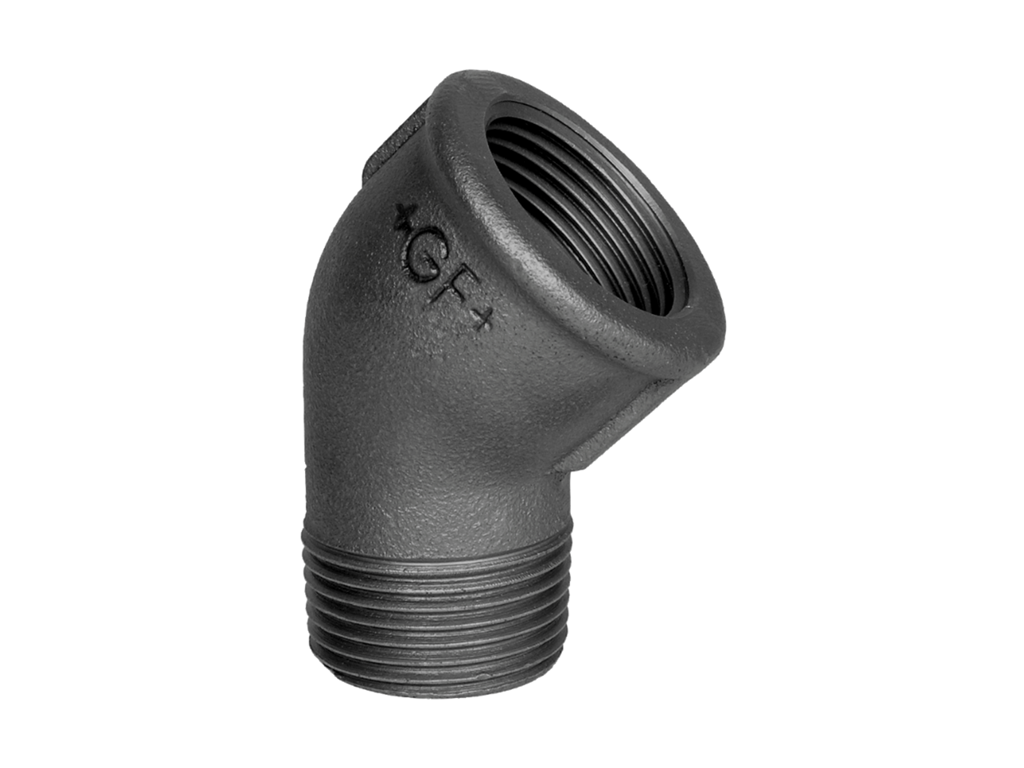 Vinkel 45 gr 2" galv