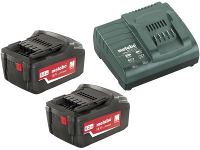 Batteripakke 18V 5,2Ah LiPo+lader Metabo