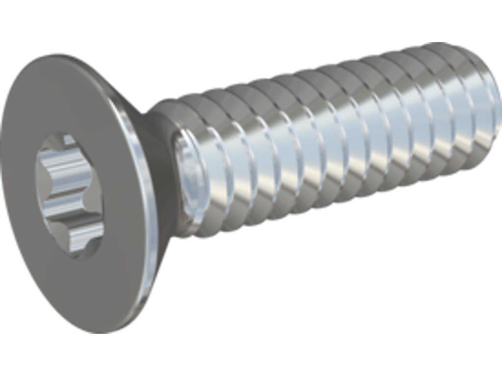 Maskinskrue M3x8 US-TX A4 DIN965