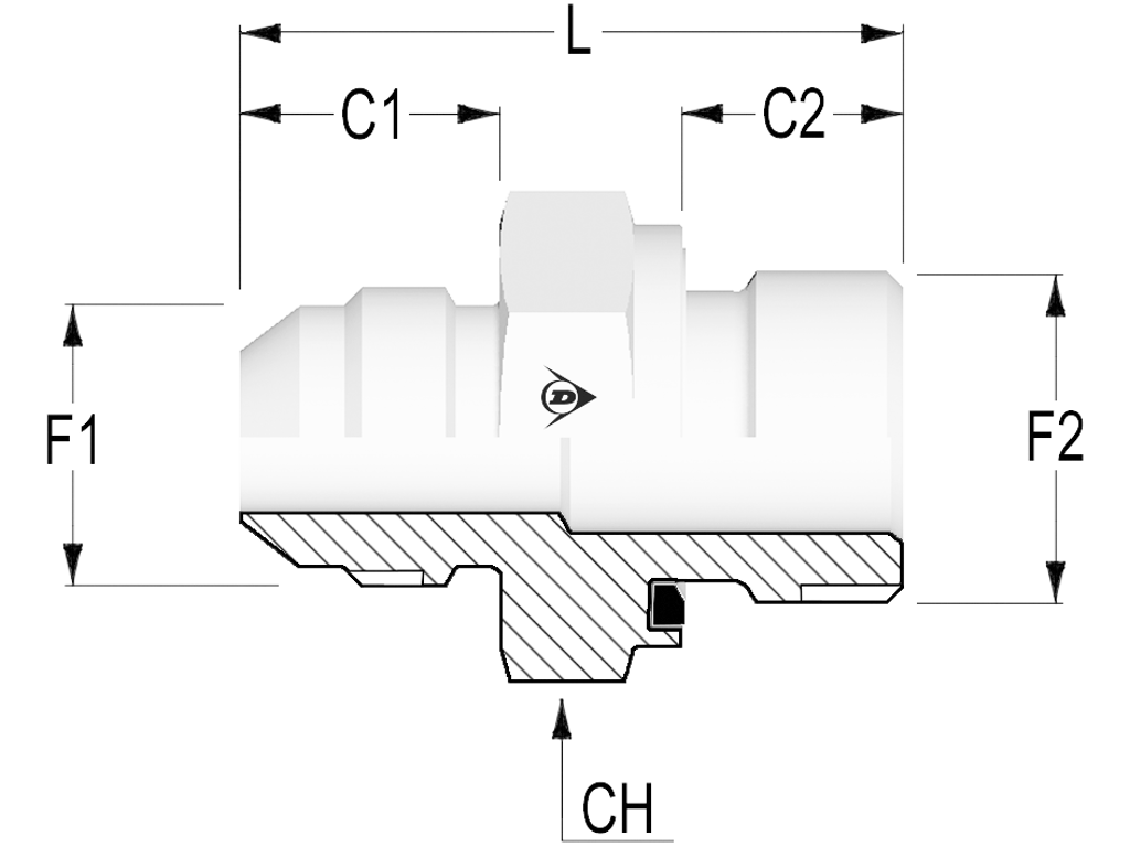 M-6-1/4" BSP Lige indskruning