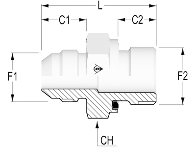 M-10-1/4" BSP Lige indskruning