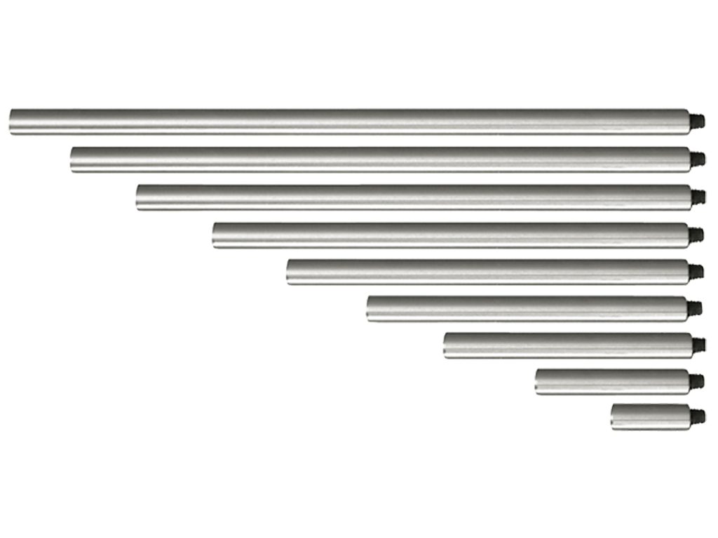 Forlængere t/måleure 10-90mm 9 stk