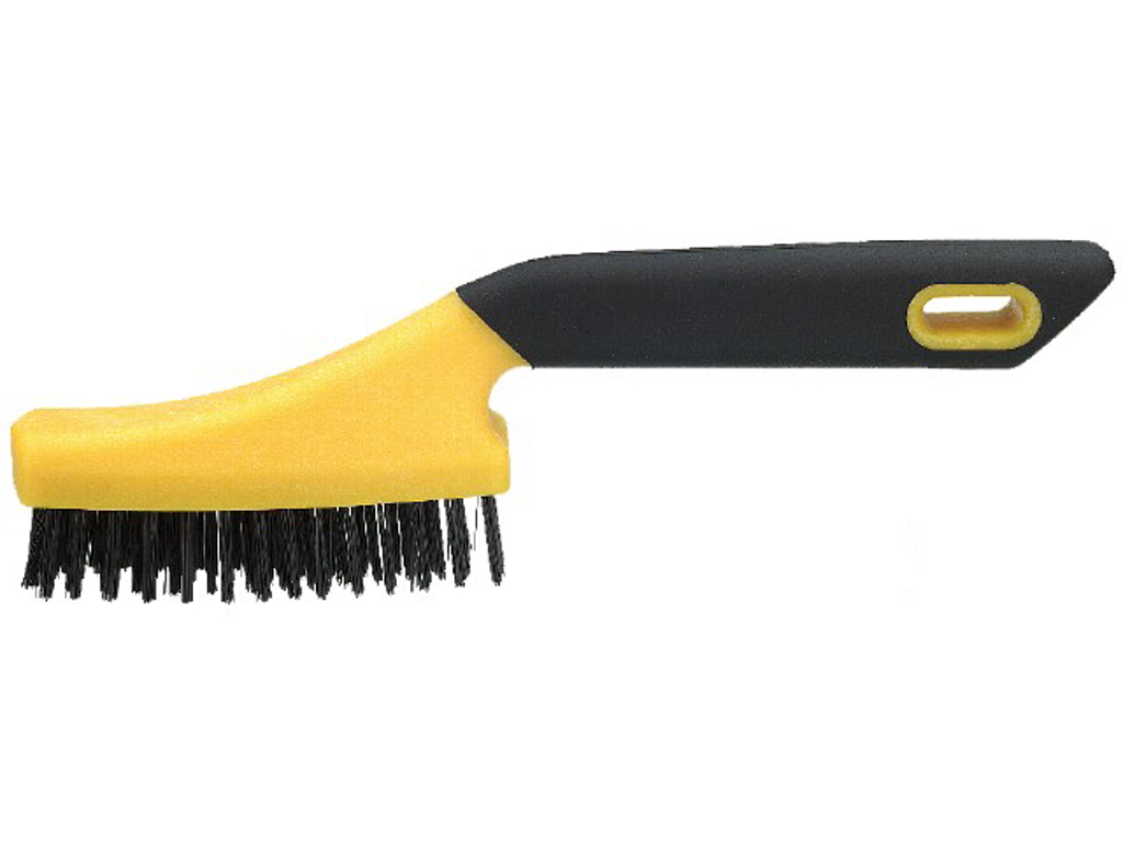 Stålbørste 1rk Ergonomisk plasthåndtag