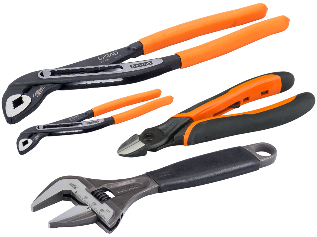 Tangsæt nr. 5 m/3 tænger + skiftenøgle