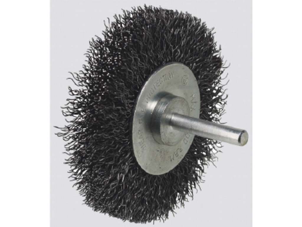 Roterende Stålbørste Ø25x7 m/6mm skaft