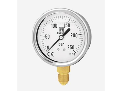 Manometer G100 0-40 Bar 1/2" gev nedad