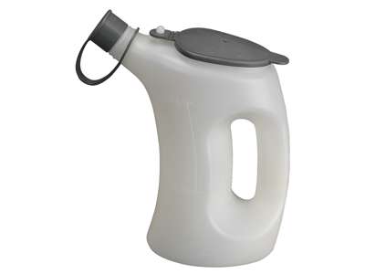 Oliekande 2 ltr hvid m/låg og flextud