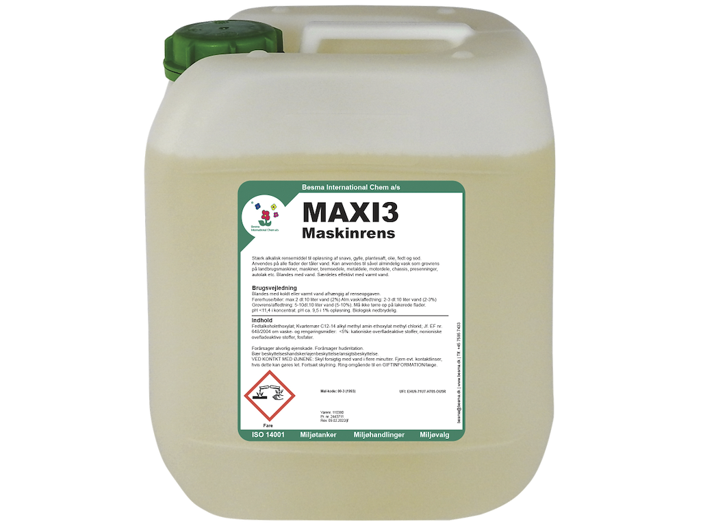 Besma Maxi 3 Maskinrens 20 ltr.