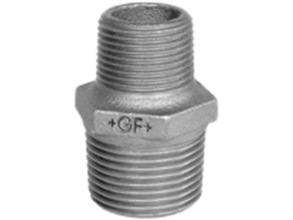 Brystnippel 2"x1-1/4" Galv